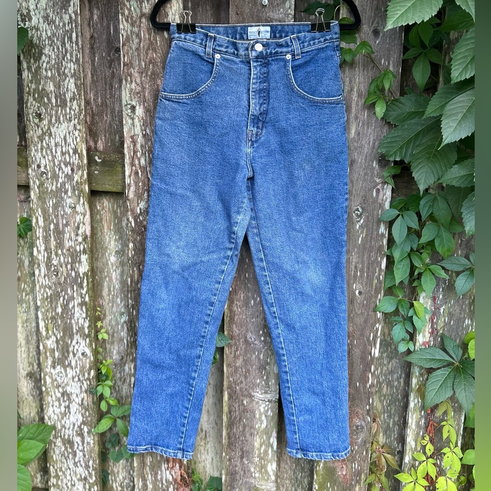 Vintage French Dressing Jeans High Rise Tapered Leg Blue Denim 8P Petite Canada